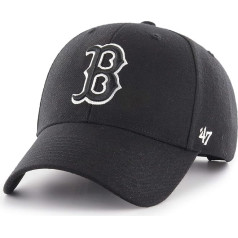'47 Brand Boston Red Sox Black & White MVP Adjustable MLB Cap Black