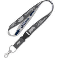 WinCraft University of California Berkeley Golden Bears Premium Charcoal Edition Lanyard, multi-coloured