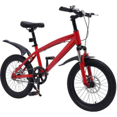 Quiltern 18 Inch Children's Bike, Mountain Bike, Height-Adjustable Children's Bike, Pedal Bike for Boys and Girls