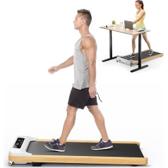 COSTWAY 3-in-1 Treadmill 2.25 HP, Walking Pad Under Desk 1-6 km/h with Remote Control, LED Display & 15 Programmes, Treadmill Portable for Home and Office up to 120 kg Load Capacity