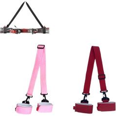 WiLLab Ski Belts, Skiboard Fastening Straps, Snowboard Tie Straps, Adjustable Snowboard Shoulder Strap, Ski Carrier Straps