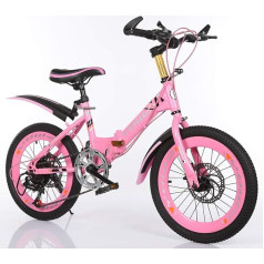 ZSH Children's Bicycle 18/20/22 Inch Lightweight Folding Bikes, Small Portable Bikes for Boys and Girls, with Variable Speed and Shock Mountain Bikes, 2 Colours (Colour: B, Size: 20 Inches)