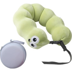 Niedliches Nackenkissen, Reisekissen für Kinder, Superweiches Cartoon-Flugzeugkissen für Kinder, Waschbarer Bezug, Kopfstütze, Plüsch-Reisekissen für Kinder, Erwachsene, Flugzeug, Auto, Zug, Liegen, S