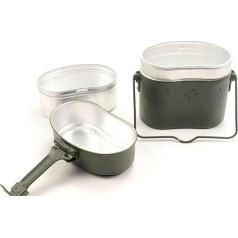 Alomejor Mess Zin Multifunction Right Size Portable Lunch Box for Outdoor Camping