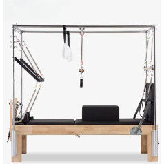 SRKATI Bauch-Übungsbrett Pilates Reformer 3-in-1-Ausrüstung Langable Bank Pilates Family Fitness für viele Gelegenheiten Pilates Reformer