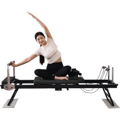 Faltbare Pilates-Reformer-Maschine, 200 kg Kapazität, für Zuhause und Fitnessstudio, Workout, Anfänger und Fortgeschrittene