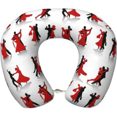 WYCZHY Ballroom Dance Plane Travel Pillow Gift for Neck Pillow Memory Foam Travel Pillow for Offices and Cars