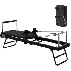 Foldable Pilates Reformer Machine for Home Training, Pilates Equipment for Body Endurance, Stretching, Balance and Exercise