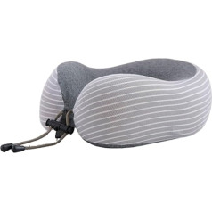 DKAIW Aeroplane Neck Pillow, Travel Pillow, Memory Foam, Ergonomically Designed Neck Pillow, Ideal for Travel, Plane, Car, Office, B, 24 x 12 x 25 cm