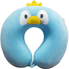 U Shaped Elastic Travel Pillow Neck Pillow Cartoon Memory Foam Neck Pillow for Home Offices and Travel by Cars, Trains, Airplanes, Soft Sleeping Pillow (Fox) (Color : Penguin)