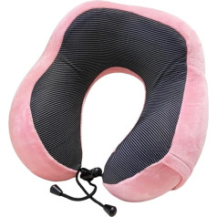 DKAIW Aeroplane Neck Pillow, Travel Pillow, Memory Foam, Ergonomically Designed Neck Pillow, Ideal for Travel, Plane, Car, Office, E, 27 x 25 x 14 cm