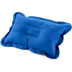 Travel Pillow Ultraleicht aufblasbare Wildlederluftkissen Camping Schlafkissen Wanderung Strand Auto Flugzeug Ruhlager Gänge Reisekissen (Color : Blue)