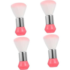 Baluue Pack of 4 Hairdressing Brush Neck Brush Hairdressing Supplies Hairdressing Dust Brush Neck Brush for Hair Cutting Hairdressing Brush Duster Hair Duster Hair Duster for Hairdressers Pink PP