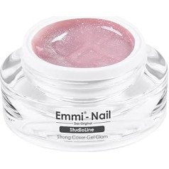 Emmi Nail Studioline Strong Cover Gel Glam I LED UV Builder Gel I For Stable Nail Modelling I Conceals Stains & Blemishes I Stable I 15 ml
