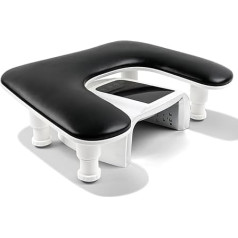 ANGNYA Nail Armrest, U-shaped Nail Armrest Nail Cushion with Removable Brackets, Large Manicure, Adjustable Height, Wrist Rest for Nails for Nail Technicians, Manicure Tools