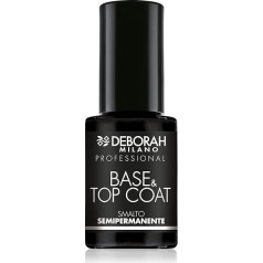 Deborah Milano Semi-Permanent Gel Nail Polish Base & Top Coat Plumping Effect Long Lasting Protects and Strengthened Nails 4.5ml