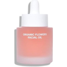 Whamisa Organic Flower Face Oil - Deep Rich | Fermentation, COSMOS ORGANIC Certified, Vegan, Eco-Friendly Packaging