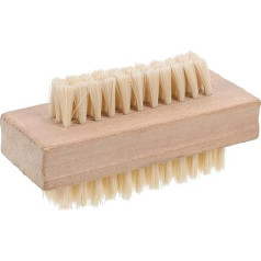 Healifty Wooden Nail Brush, Double Sided Hand Nail Bristles Exfoliating Cleaning Brush for Manicure Toenails Adults Kids