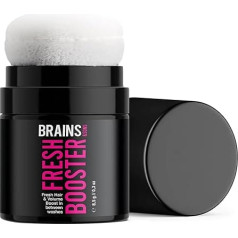 Dry Shampoo Powder Fresh Kick Between Hair Washes Against Greasy Roots Extra Volume Styling Powder 24-Hour Fresh Feel Vegan Brains & Sons Fresh Booster