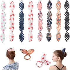 Pack of 8 Maker Hair Bun Maker, Hair Bun Maker for Perfect Hairstyles, Elegant Hair Buns, A Bun for Styling Hair for Parties, Everyday Life, Weddings etc