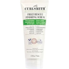 Curlsmith Frizz Rescue Finishing Serum, Oil-to-Gel Hair Serum, Tame Frizz, Add Shine, Moisture Protection, For All Curl Types, Vegan, 74 ml