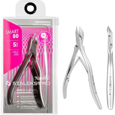 STALEKS PRO by Natury Nails Professional Cuticle Nippers, 5 mm, Stainless Steel, SMART 80-5