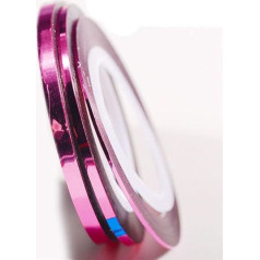 3 Rolls/Bag 1 mm 2 mm 3 mm Mixed Size Glitter Rolls Striping Tape Line Nail Art Tips Decoration Sticker Decals Tools Pink