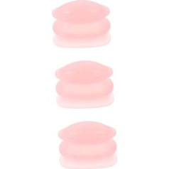 FRCOLOR Lip Plumper Lip Enhancer Tool for Filling Lips Plumper Enhancer for Lip Suction Bathroom Worktop Organiser Mouth Plumper Pink Silica Gel Pack of 3