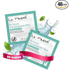 La Fresh Travel Lite Antiperspirant Wipes Unisex Gift Box, 48 Count by La Fresh