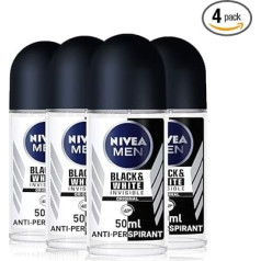 NIVEA Men Black & White Roll On Pack of 4