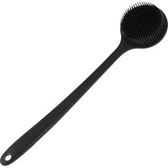 Back Scrubber Bath Brush Body Brush Black Handle Bath Brush Body Brush Multifunctional Massage Exfoliating Brush Body Scrubber Massage Back Scrubber for Shower Back Brush