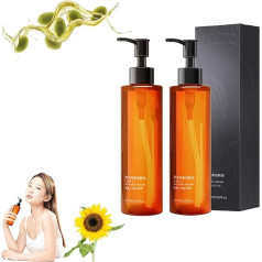 EXQST Dunkler Tee, Make-up-Entferner-Reinigungsöl, sanftes Reinigungsöl, Tiefenreinigungsöl, Make-up-Reinigungsöle, erfrischendes, Nicht fettendes Make-up-Entferneröl für alle Hauttypen