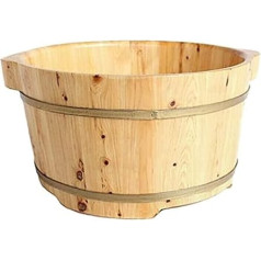Foot Spa Wooden Barrel Household Gift Foot Soaker Tub, Wooden Foot Soaking Sauna Foot Tub, Massage, Spa, Sauna, Soaking, Handmade Wooden Foot Bath Tubs, Foot Bath Wooden Bucket Foot Spa, Sauna