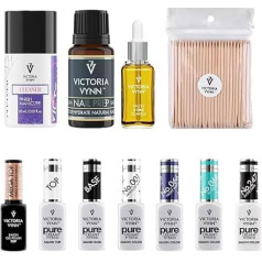 Generic Gel Nail Kit Deluxe: Everything for Perfect Gel Nails - Base, Top Coat, Degreaser, Remover & More