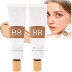 BB Blur Tinted Moisturizer SPF 30, BB Cream Tinted Moisturizer, Instantly Moisturizes and Smooths Skin, Full Coverage, Oil-Free and Lightweight, Matte Moisturizer with