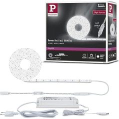 Paulmann 789.60 SimpLED Power Strip Set 5 m Neutral White 50 W Coated with Cord Dimmer 1100 lm/m