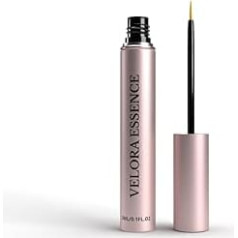 VELORA ESSENCE Eyelash Growth Serum, 1 ml, Vegan Formula with Hyaluronic Acid and Ginseng for Longer and Fuller Eyelashes