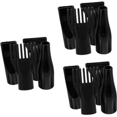 Healeved 3 Sätze Wassergebläse Für Haustiere Haartrockner Diffusor Austausch Der Trocknerdüse Styling-tool Föhnaufsatz Föhndüse Fön Ersatzteile Föhnkonzentratoraufsatz Abs Black 4 Stück * 3