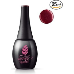 Ruby Glam - 069 - Gel Polish by My Nice Nails - Just More Beautiful - 12 ml - Lasting 3 to 4 weeks - Extreme Gloss or Matte - Unique Bottle Design