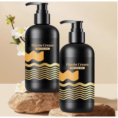Kaviar Curl Elastic und Foundant ätherisches Öl Locken feuchtigkeitsspendende und langlebige Duftkenntnisse, für trocken beschädigte Curl-Haarpflege, luxuriöser nahrhafte Styling-Creme.,2pc