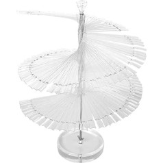 ifundom Nail Colour Display 120 Pieces Nail Art Colour Chart Display Stand Spiral False Nails Display Shelf Practice Tools for Solon Nails Polishing Gel Display