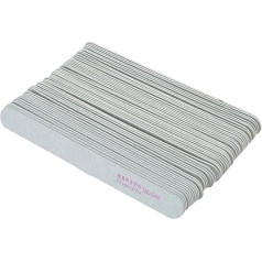 Pack of 50 Nail Files, Professional Double-Sided 180/240 Grit Nail Buffer Files, Sandboard Manicure Pedicure Tools for Home Nail Salon