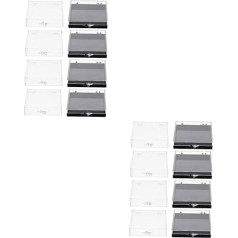 minkissy 16 Stk Rüstungs-Geschenkbox Nagelzubehör-Organizer gefälschter Nagelhalter falsche Fingernägel gefälschter Nagelbehälter Klarer Deckel für künstliche Nägel gewidmet falsche Nägel