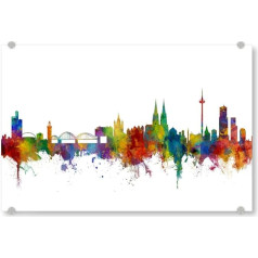artboxONE Acrylic Glass Picture 90 x 60 cm Cities Cologne Cologne Germany Skyline 2