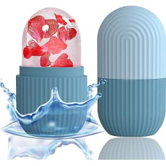 Ice Face Roller Massager, Ice Cube Roller for Face, Eyes and Neck, Natural Care and Skin Care, Depuffing the Eyes, Reduces Migraine Pain, Reusable Silicone Ice Mould