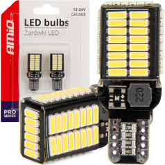 Led spuldzes canbus pro series t15e w16w 54x4014 smd baltas 12v 24v -03724