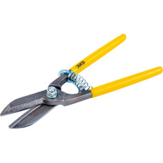 Lokšņu metāla šķēres labās 260 mm, ar PVC rokturiem [n5062].