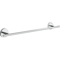 Grohe Start Cosmopolitan 41166000 Bath Towel Holder 430 mm Metal Concealed Fixing for Gluing or Drilling Chrome