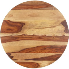 Susany Table Top Solid Wood Top Replacement Table Top Solid Wood Top for Dining Table Rosewood Solid Wood Round 25-27 mm 70 cm