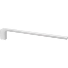 Gedy | Kuala Lumpur Towel Rail for Bathroom with Fixed Arm Stainless Steel, White, Dimensions 6.6 x 2.6 x 41 cm and Weight 0.385 kg